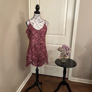 Joyfolie Maroon Floral Romper